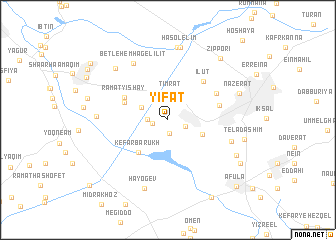 map of Yif‘at