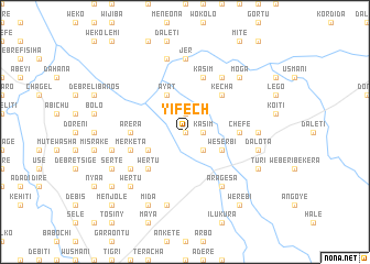 map of Yifechʼ