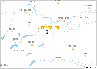 map of Yifengzhen