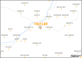 map of Yiğitler