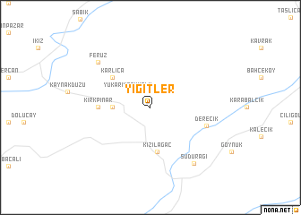 map of Yiğitler