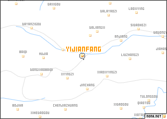 map of Yijianfang