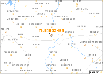 map of Yijiangzhen