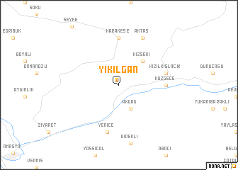 map of Yıkılgan