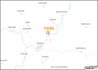 map of Yikou