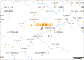 map of Yılanlıcakuz