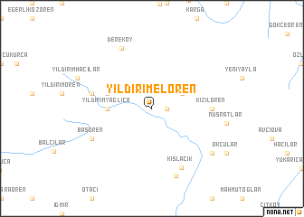 map of Yıldırımelören