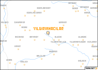 map of Yıldırımhacılar