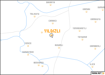 map of Yıldızlı