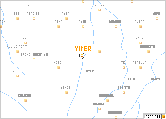 map of Yimer