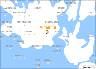 map of Yindigum