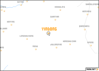 map of Yindong