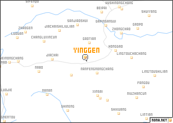 map of Yinggen