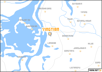 map of Yingtian