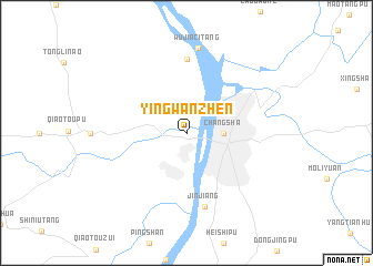 map of Yingwanzhen