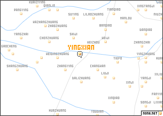 map of Yingxian