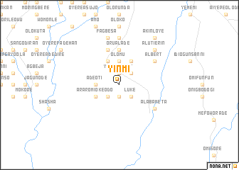 map of Yinmi