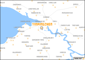 map of Yinpingzhen