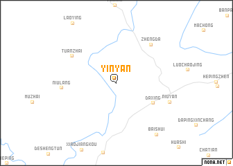 map of Yinyan