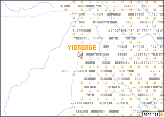 map of Yiononge