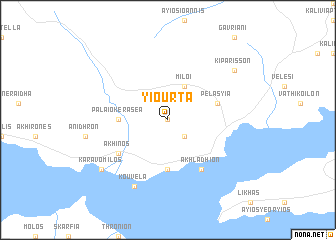 map of Yioúrta