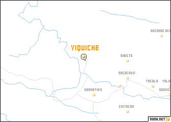 map of Yiquiché