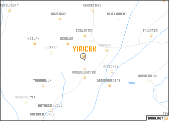 map of Yiricek