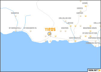 map of Yíros