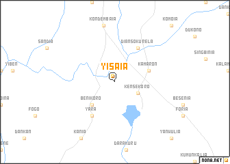 map of Yisaia
