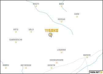 map of Yisakʼo