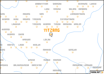 map of Yitzang