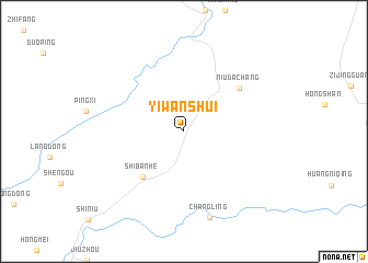 map of Yiwanshui