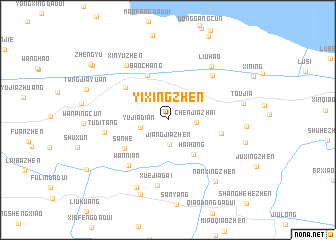 map of Yixingzhen