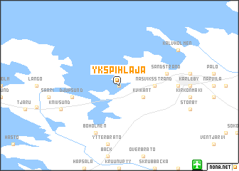 map of Ykspihlaja