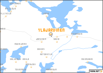 map of Ylä-Järvinen