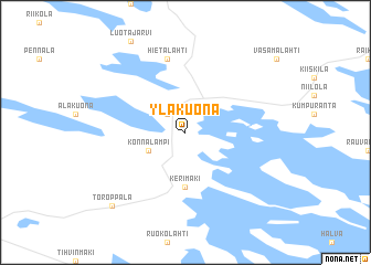 map of Yläkuona