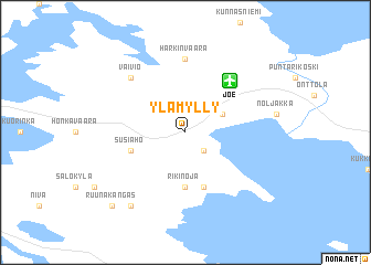map of Ylämylly