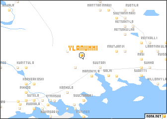 map of Ylänummi