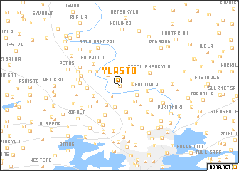 map of Ylästö