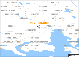 map of Ylä-Virojoki