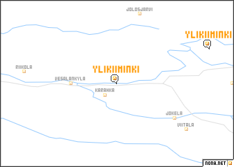 map of Ylikiiminki