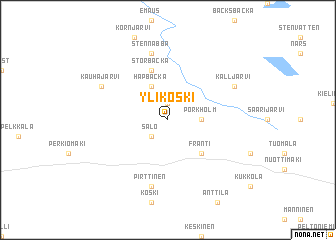 map of Ylikoski