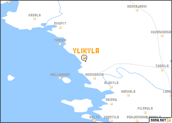 map of Ylikylä