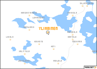 map of Ylimäinen