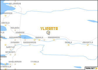 map of Yliranta