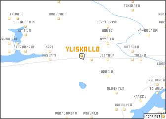 map of Yliskallo