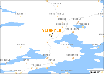 map of Yliskylä