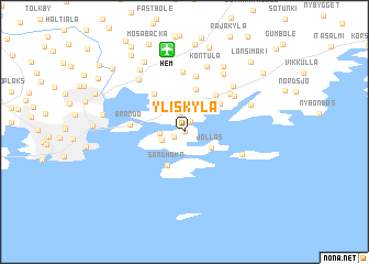 map of Yliskylä