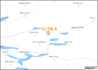 map of Ylitalo