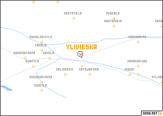 map of Ylivieska